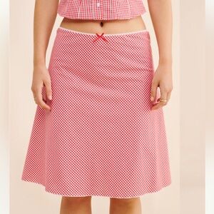Guizio Gingham Skirt